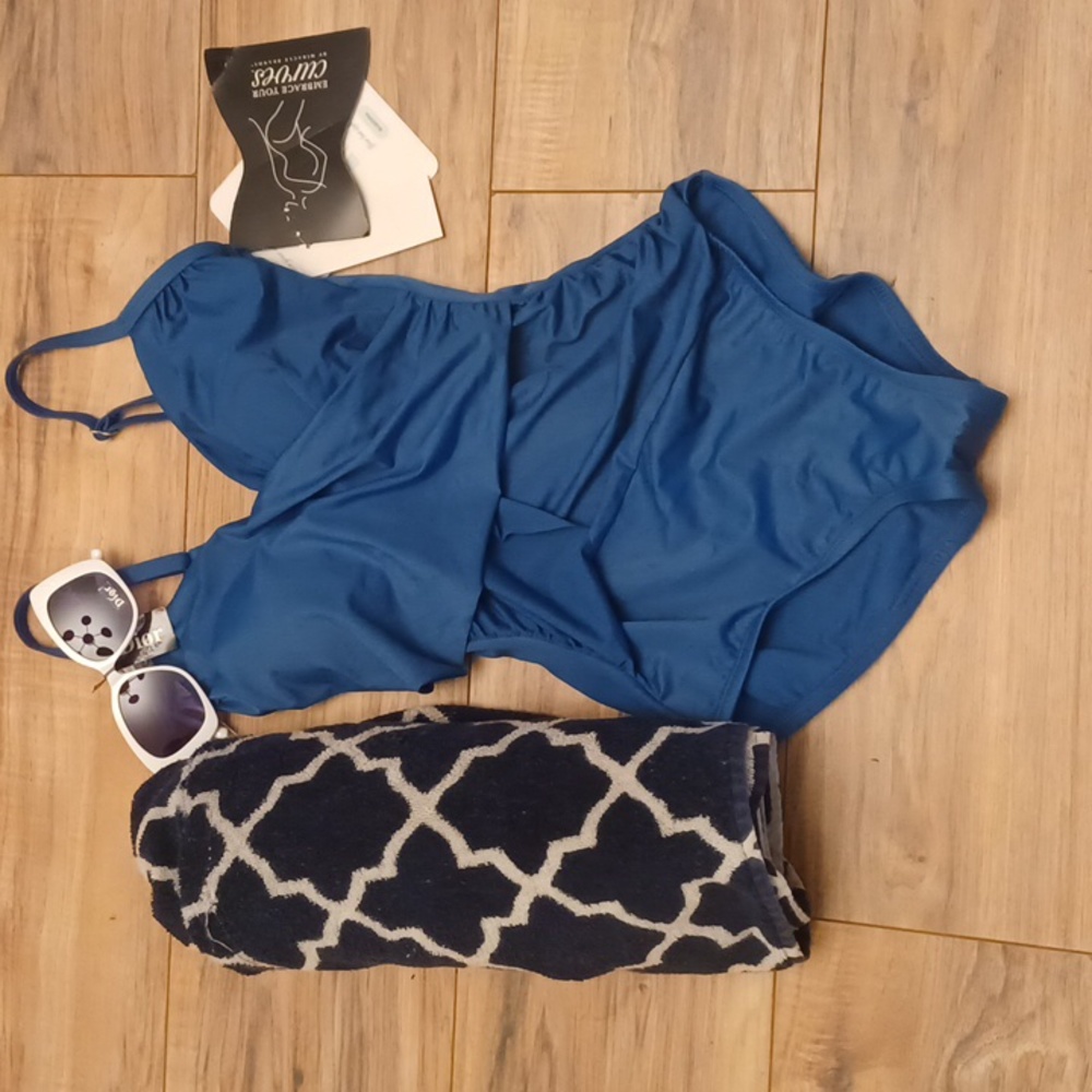 Blue Swimsuit By curve's